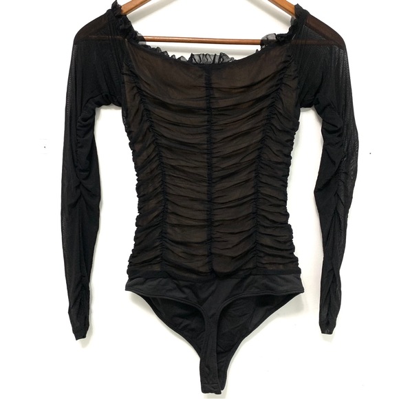 Revolve Majorelle Cleo Bodysuit One Piece Tie Front - Picture 4 of 14